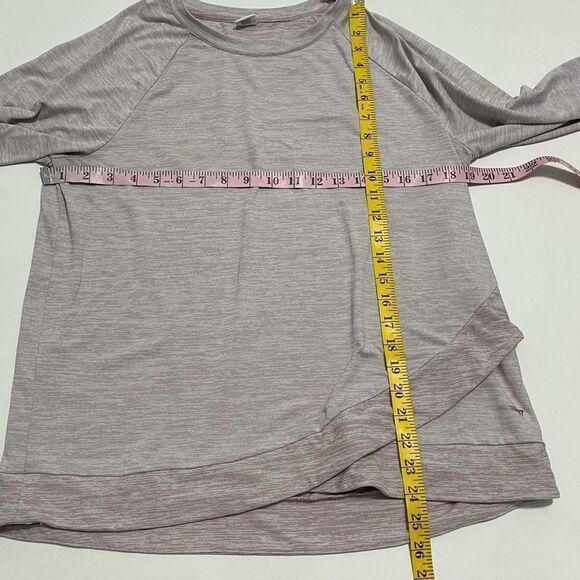 Copper Fit Long Sleeve Crew Neck Tee Shirt Pullover T-Shirt Heather Purple Large - Picture 3 of 10